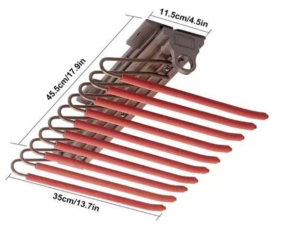 V Shape Mounted Trouser Rack