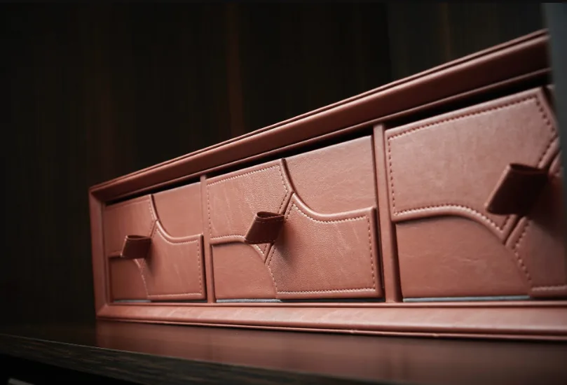 Leather Drawers with Password Safe (Set of 5)