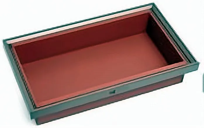 Leather Storage Basket (Mocha + Red)