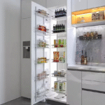 WOODEN PANTRY CHROME