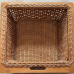 WOODEN WICKER BASKETS 450MM