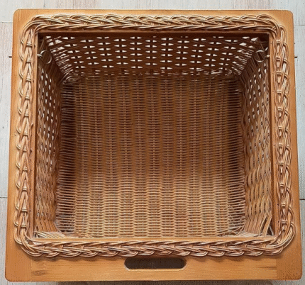 WOODEN WICKER BASKETS 600MM