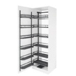 WOODEN PANTRY DARK GREY